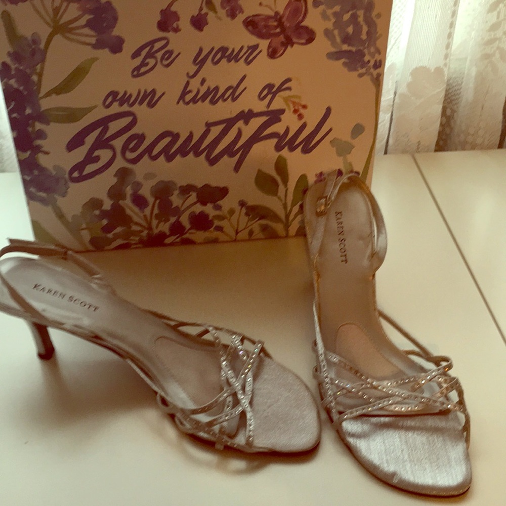 Karen Scott dressy sandals. Worn 3 times.